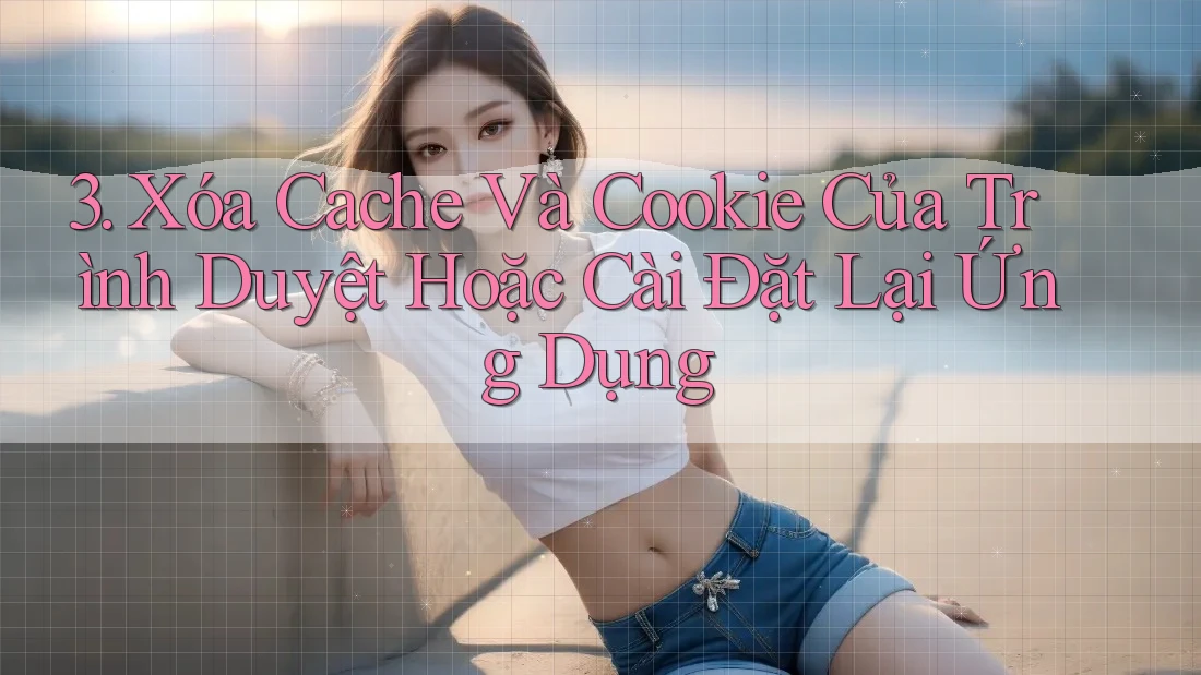 3. Xóa Cache Và Cookie Của Trình Duyệt Hoặc Cài Đặt Lại Ứng Dụng 3. Xóa Cache Và Cookie Của Trình Duyệt Hoặc Cài Đặt Lại Ứng Dụng