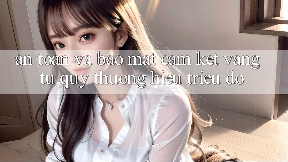 An Toàn Và Bảo Mật: Cam Kết Vàng Từ Quý thương Hiệu Triệu Đô An Toàn Và Bảo Mật: Cam Kết Vàng Từ Quý thương Hiệu Triệu Đô