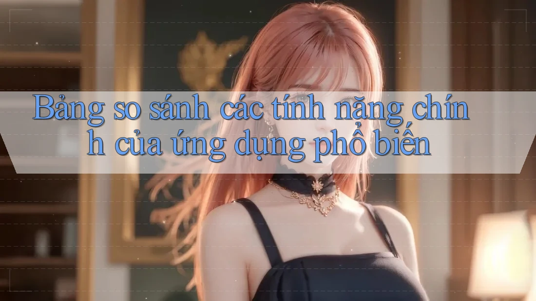 Bảng so sánh các tính năng chính của ứng dụng phổ biến Bảng so sánh các tính năng chính của ứng dụng phổ biến