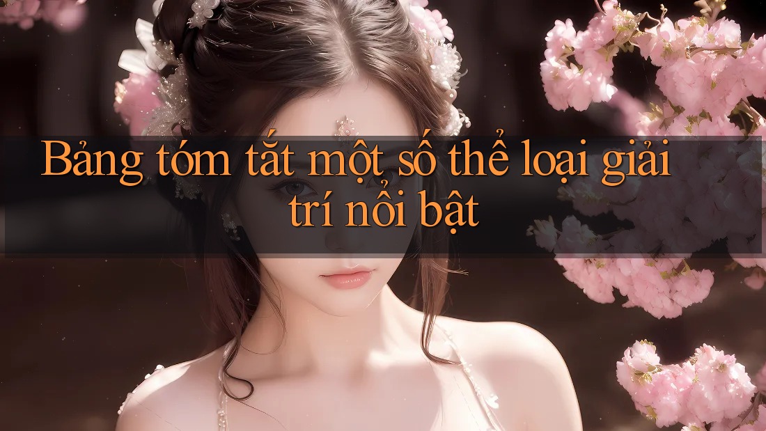 Bảng tóm tắt một số thể loại giải trí nổi bật Bảng tóm tắt một số thể loại giải trí nổi bật