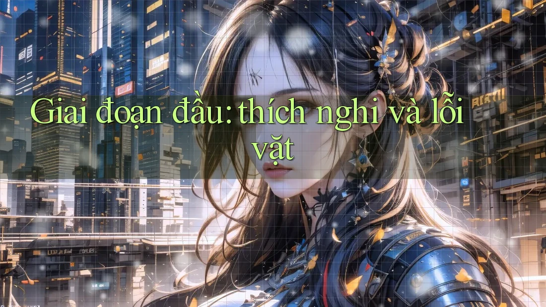 Giai đoạn đầu: thích nghi và lỗi vặt Giai đoạn đầu: thích nghi và lỗi vặt
