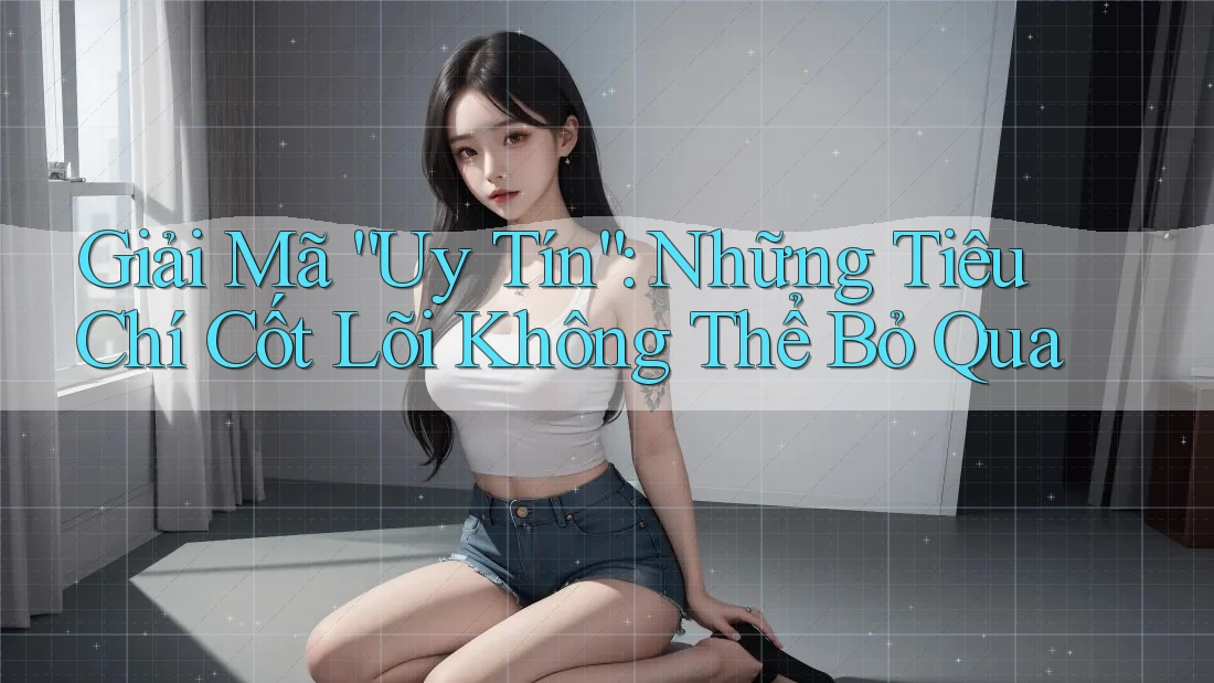 Giải Mã “Uy Tín”: Những Tiêu Chí Cốt Lõi Không Thể Bỏ Qua