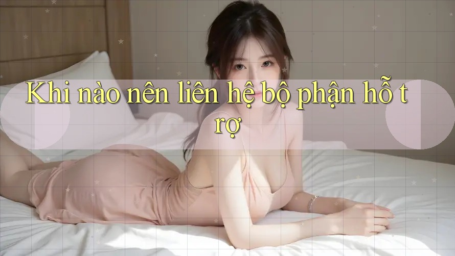 Khi Nào Nên Liên Hệ Bộ Phận Hỗ Trợ? Khi Nào Nên Liên Hệ Bộ Phận Hỗ Trợ?