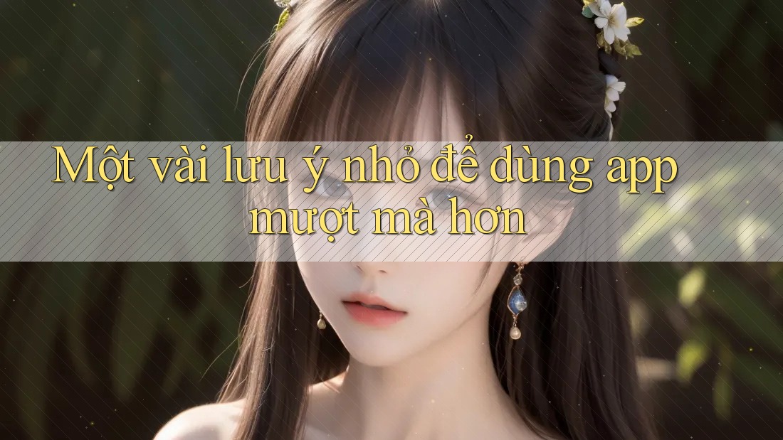 Một vài lưu ý nhỏ để dùng app mượt mà hơn Một vài lưu ý nhỏ để dùng app mượt mà hơn