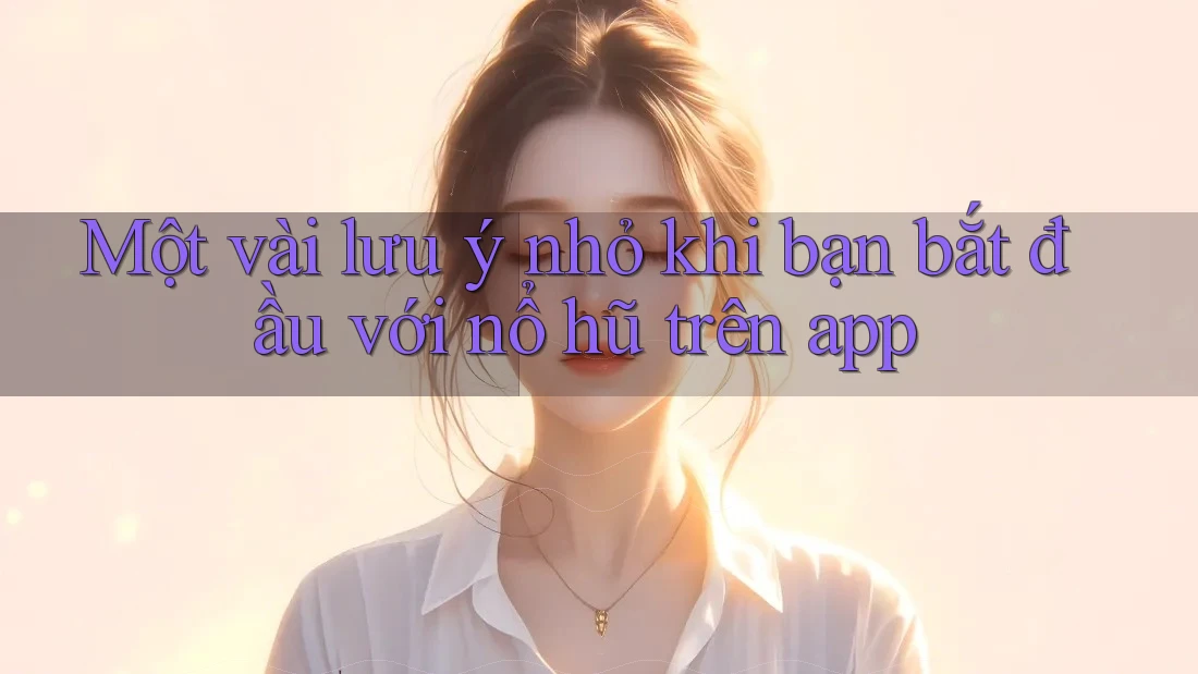 Một vài lưu ý nhỏ khi bạn bắt đầu với nổ hũ trên app Một vài lưu ý nhỏ khi bạn bắt đầu với nổ hũ trên app