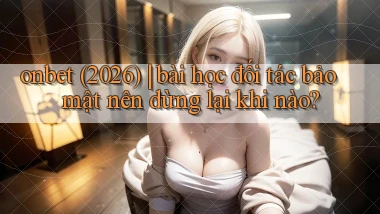 onbet (2026) bài học đối tác bảo mật nên dừng lại khi nào