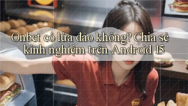 onbet có lừa đảo không chia sẻ kinh nghiệm trên Android 15