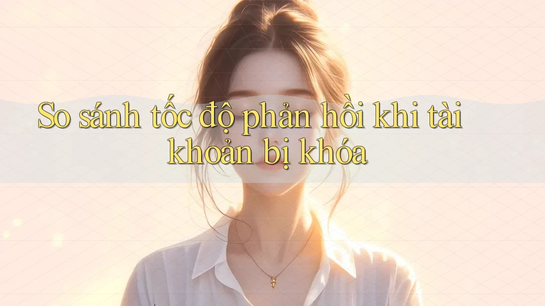 So sánh tốc độ phản hồi khi tài khoản bị khóa So sánh tốc độ phản hồi khi tài khoản bị khóa