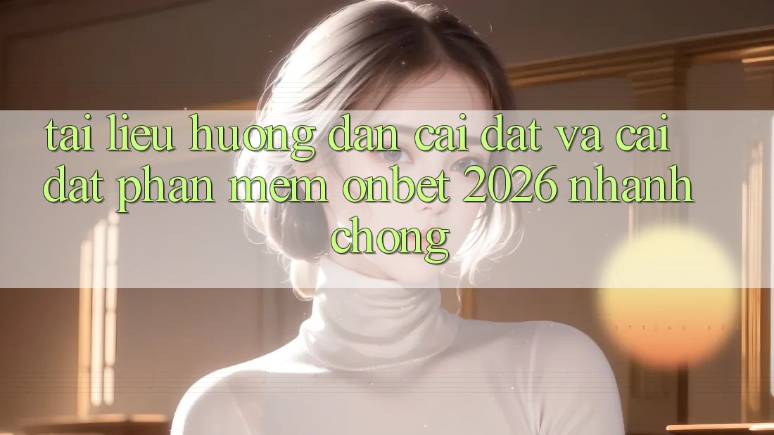 Tài liệu hướng dẫn Cài đặt Và Cài Đặt Phần mềm Onbet 2026 Nhanh Chóng Tài liệu hướng dẫn Cài đặt Và Cài Đặt Phần mềm Onbet 2026 Nhanh Chóng