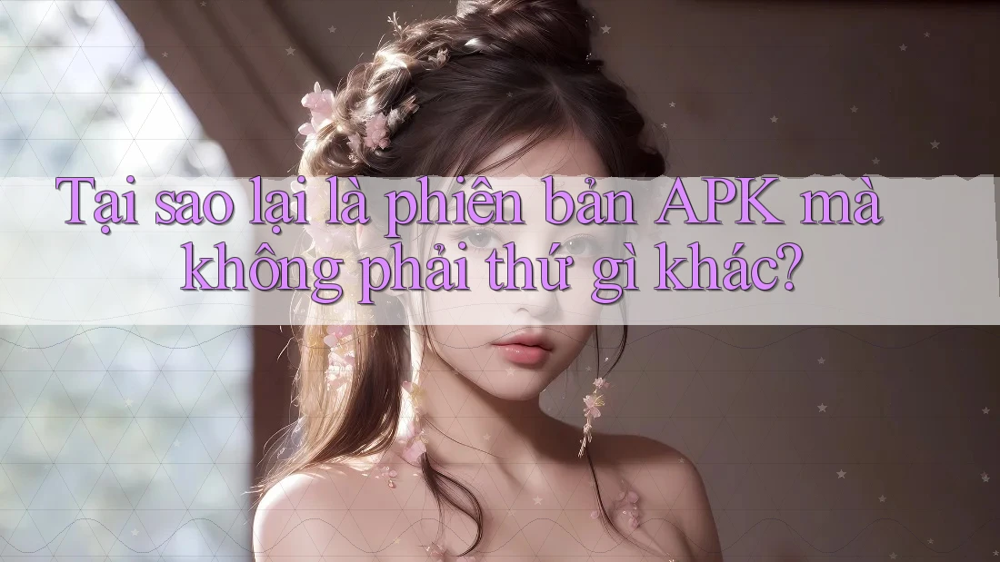 Tại sao lại là phiên bản Apk mà không phải thứ gì khác? Tại sao lại là phiên bản Apk mà không phải thứ gì khác?
