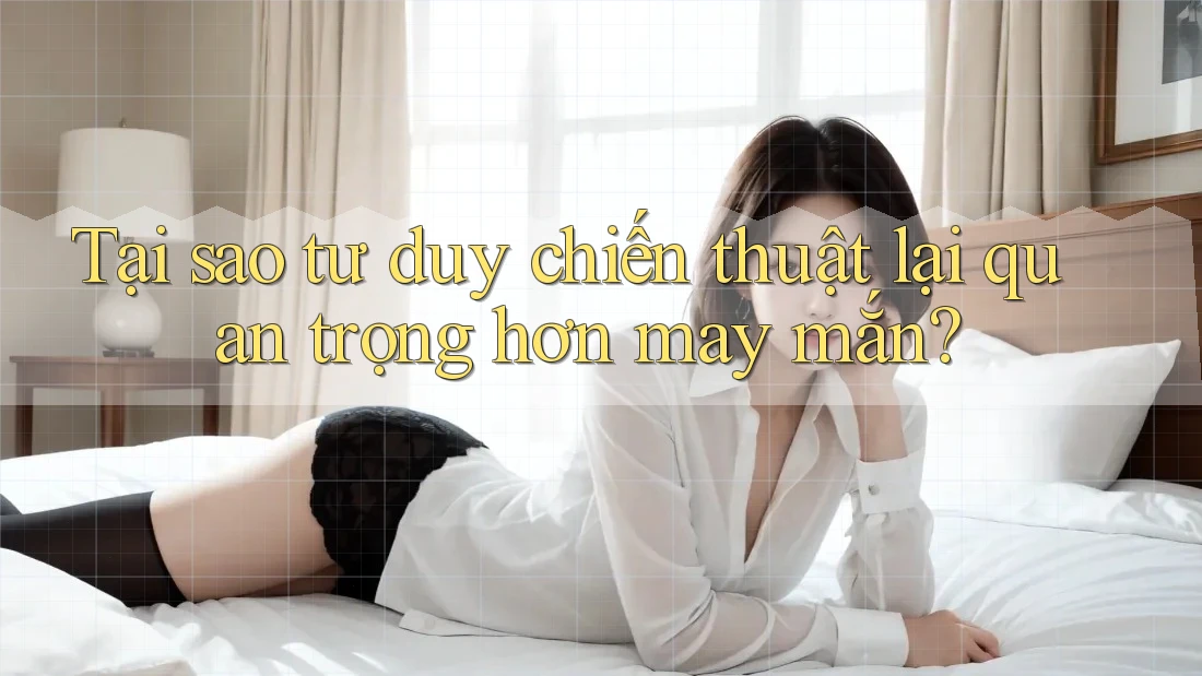 Tại sao tư duy chiến thuật lại quan trọng hơn may mắn? Tại sao tư duy chiến thuật lại quan trọng hơn may mắn?